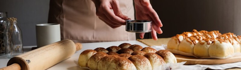 baker making bread